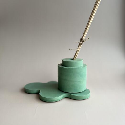 Gift set diffuser 100 ml and stand for jewelry in Emerald color