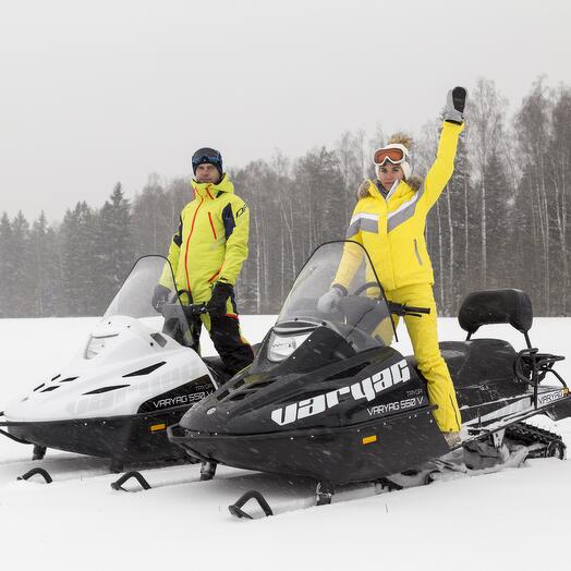 Certificate for riding a two-person snowmobile "Snezhik Light" 1 hour