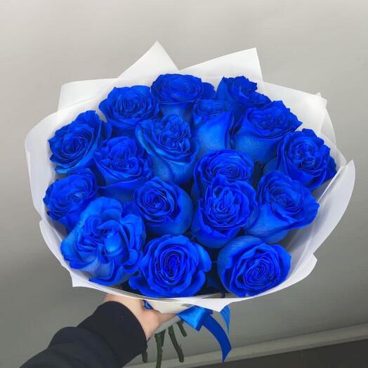Синие Розы в упаковке