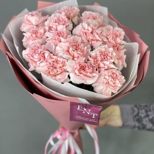 Clavel en tonos rosados