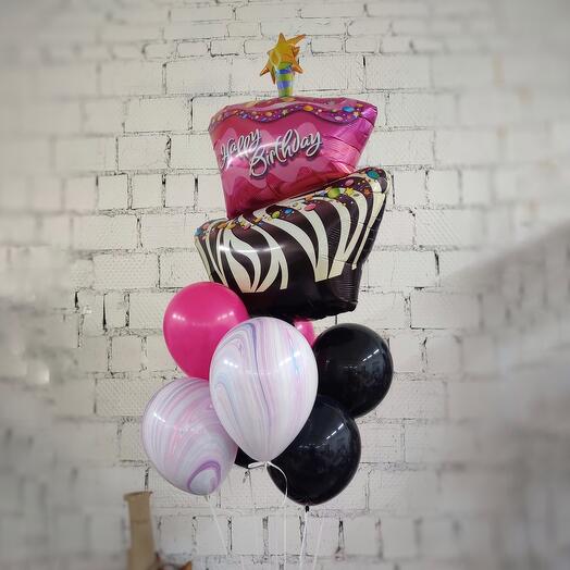 Set of Balloons Cake
