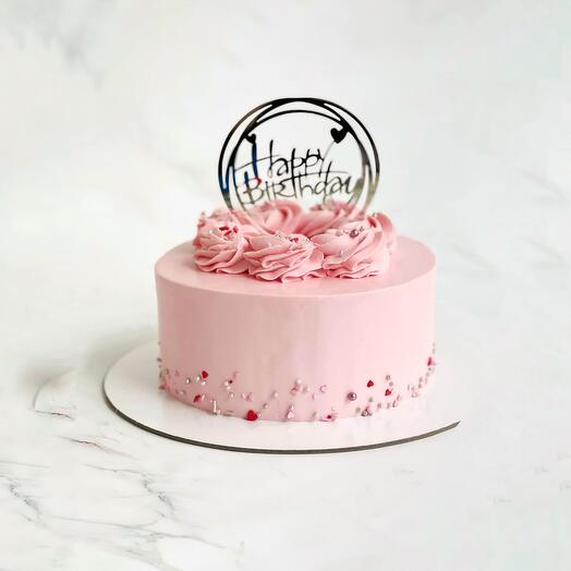 Торт happy birthday нежный