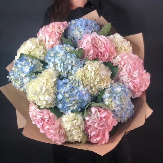 WOW, a bouquet of 15 hydrangeas