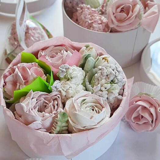 Зефирный букет в коробке