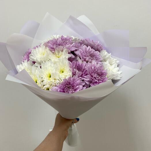 Микс из хризантем 7шт