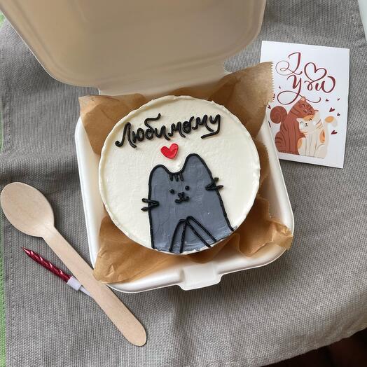 Pastel de Bento gato "amado"