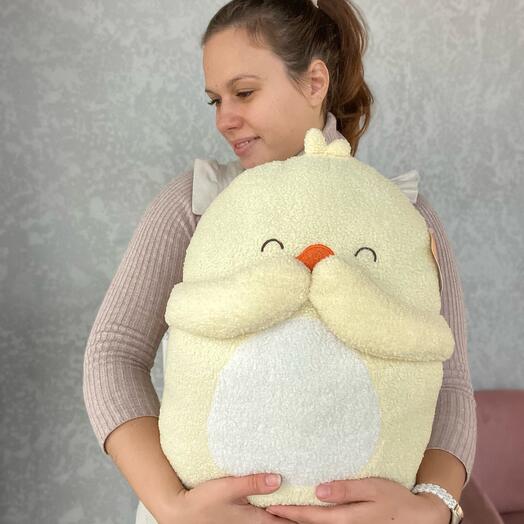 Игрушка подушка утенок