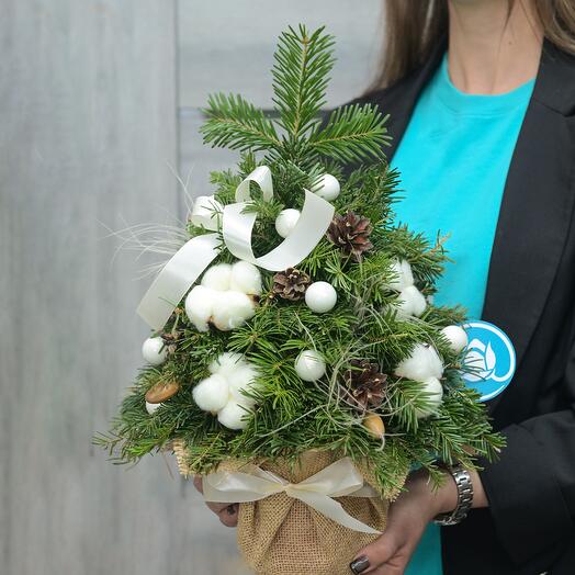 Елка с шишками