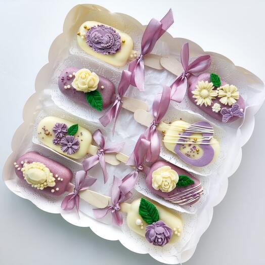 Чизкейки эскимо на палочке мусовые пирожные, 8 разных вкусов
