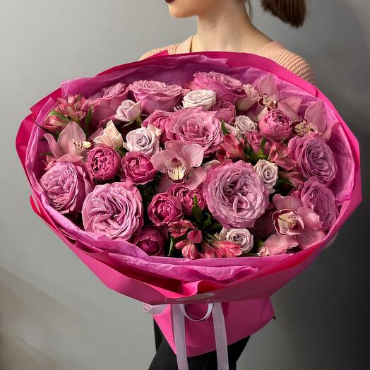 Букет с орхидеями 4