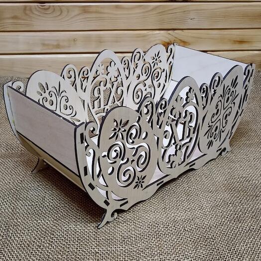 Резная пасхальная корзинка