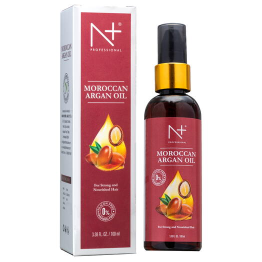 N+ Moroccan Argan Oil, For Strong and Nourished Hair - 100ml