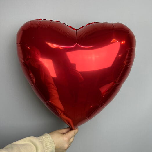Шар сердце с гелием