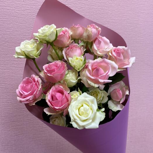 Розы кустовые 5шт в упаковке