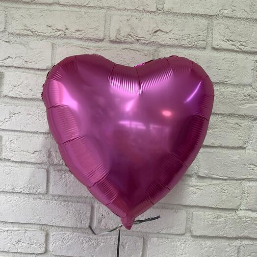 Шар розовое сердце