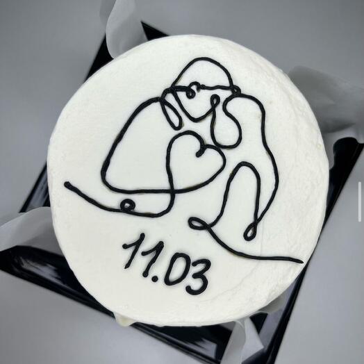 Бенто-торт с вашей датой