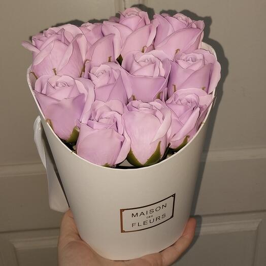 Мыльные розы, розы из мыла, мыльный букет