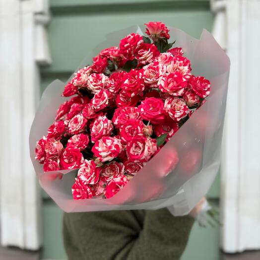 Ramo de 15 rosas de arbustos brillantes (mono 052)