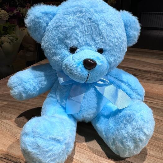Маленький голубой медведь
