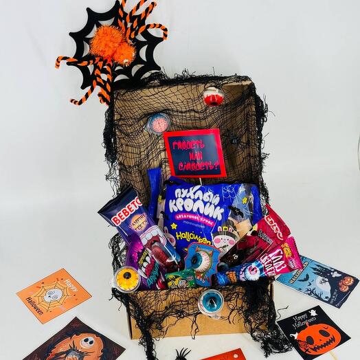 Сладкий подарочный бокс с конфетами на Хэллоуин Halloween