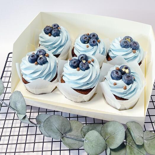 Капкейки с голубикой