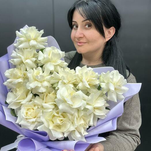 White French roses