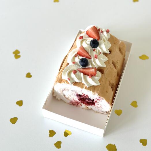 Rollo de merengue sin azúcar