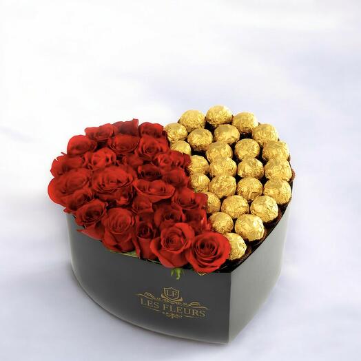 SWEETHEART ROSAS ROJAS + BOMBONES