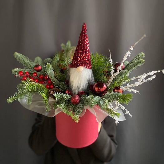 Новогодняя композиция из нобилиса