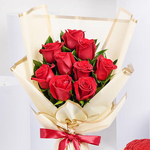 Valentines Day Flowers Bouquet Beautifully Wrapped