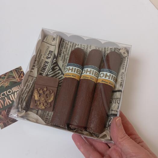 Small set of marshmallow cigars