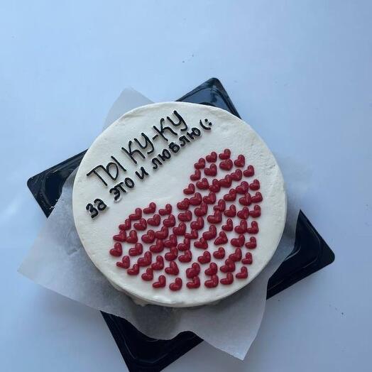 Бенто торт на день всех влюбленных, бенто валентинка💌