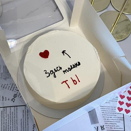Бенто торт «люблю «