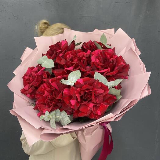 Bouquet of 7 incredible French roses