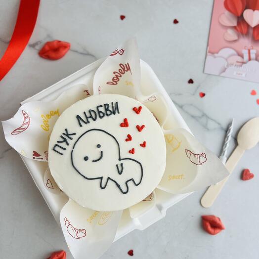 Бенто торт Пук любові, смішний
