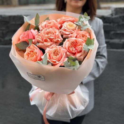 Букет из французских роз Кахала