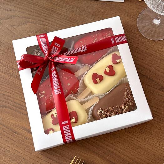 Чизкейки эскимо «LOVE» ассорти вкусов