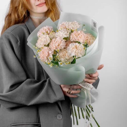Букет из диантусов и ромашки, XL