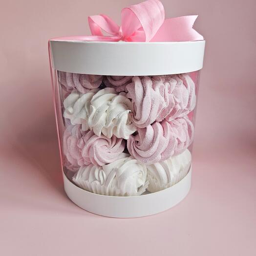 Зефир ассорти в прозрачной тубе