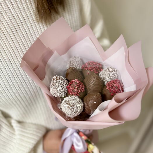 Букет из клубники в шоколаде 9-12шт