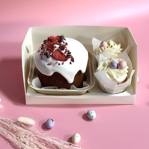 Conjunto de bolo de Páscoa Berry mood