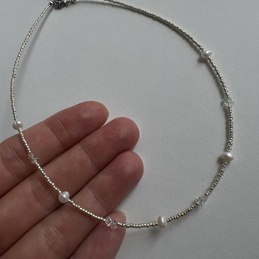 Чокер с горным хрусталем