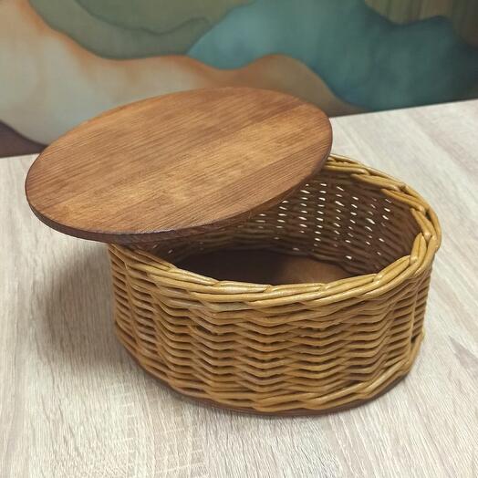 Шкатулка овальная
