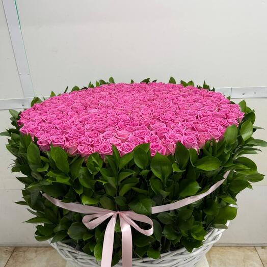 Мега корзина роз 🌸