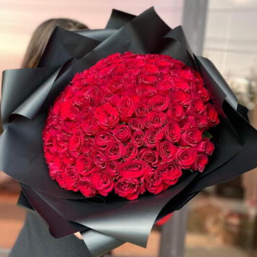 🌷101 роза в стильном оформлении 🔥🌹
