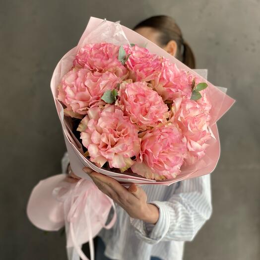 Ажурные розы с эвкалиптом