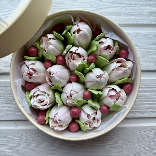 Тюльпаны из зефира