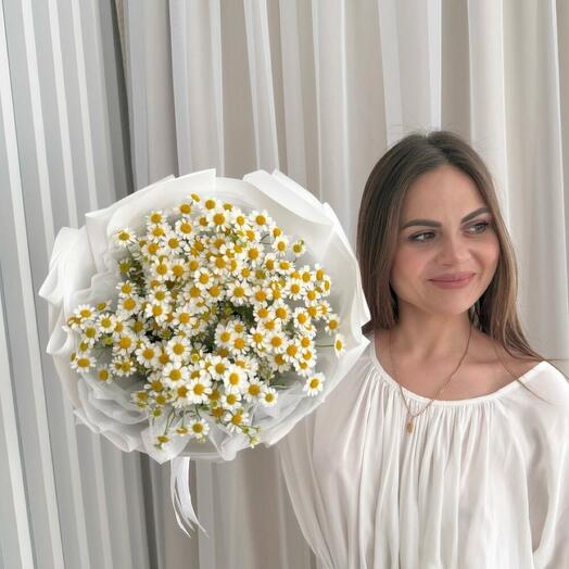 Букет полевых ромашек (матрикария) 🌿Размер S