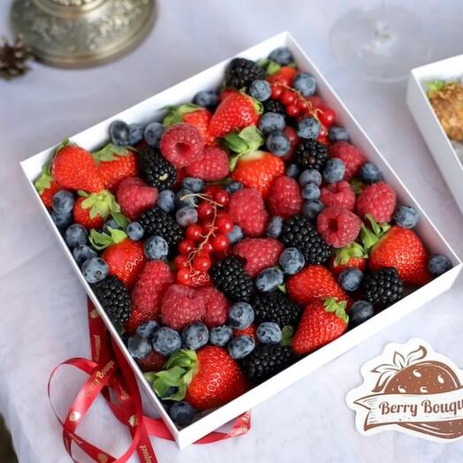 Conjunto de mezcla de bayas frescas