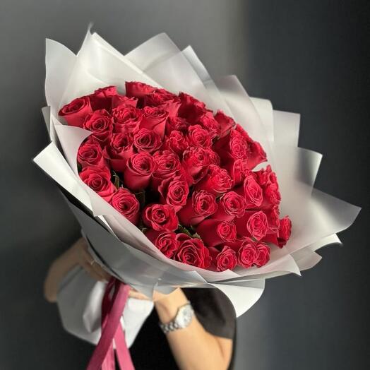 -20%АКЦИЯ🌹Монобукет "Скажи мне да!"/роза Кенийская /Цветы Уфа/Цветы в Уфе/Доставка цветов Уфа